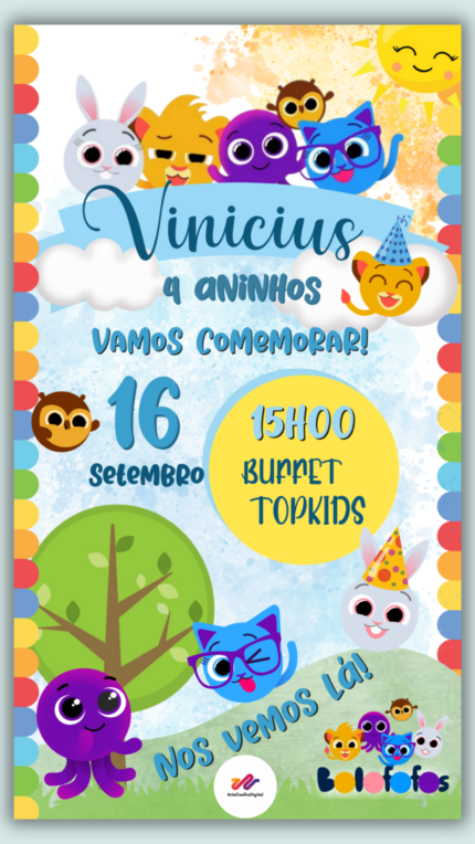 Convite Digital Simples Bolofofo