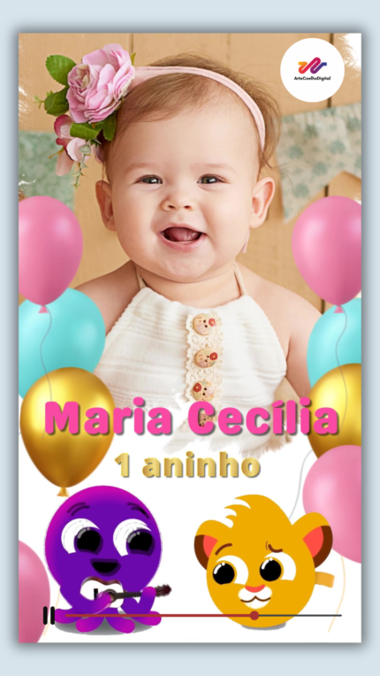 Convite Interativo e Animado Bolofofo