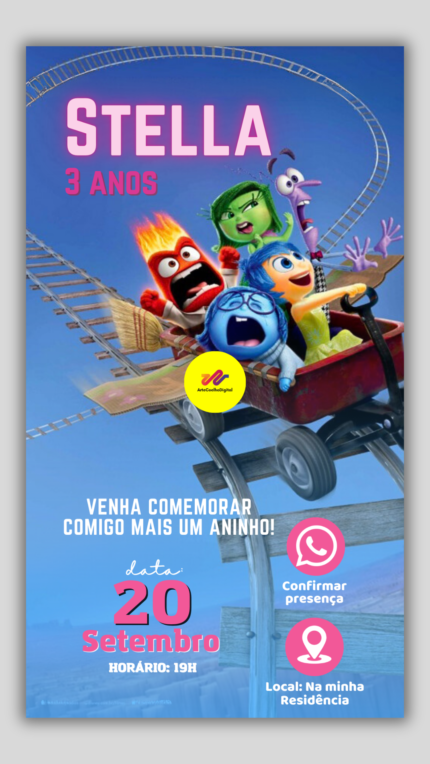 Convite Interativo Simples Divertidamente