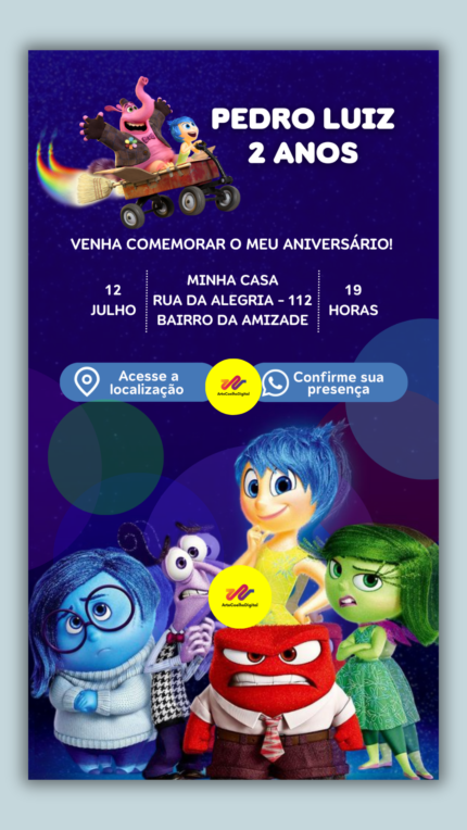 Convite Interativo Simples Divertidamente