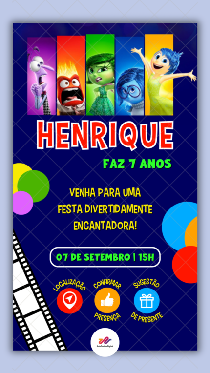 Convite Interativo Simples Divertidamente