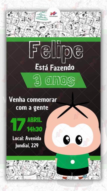 Convite Digital Cebolinha Toy - Turma da Monica